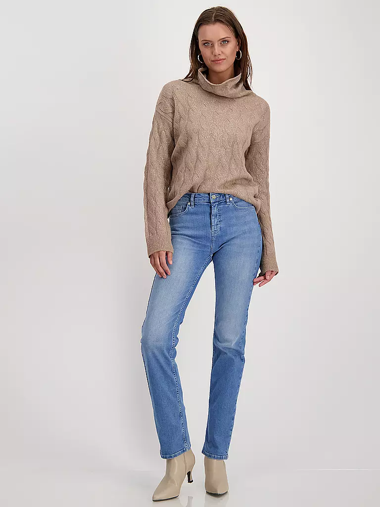 MONARI Rollkragenpullover beige