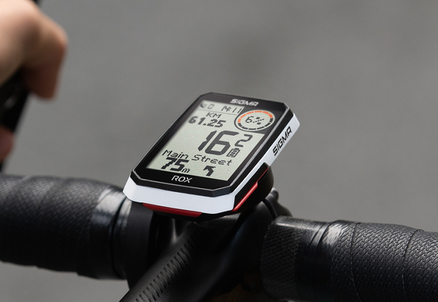 Sigma Sport ROX 4.0 Top Mount GPS Fietscomputer HR Cadans Snelheid Zwart