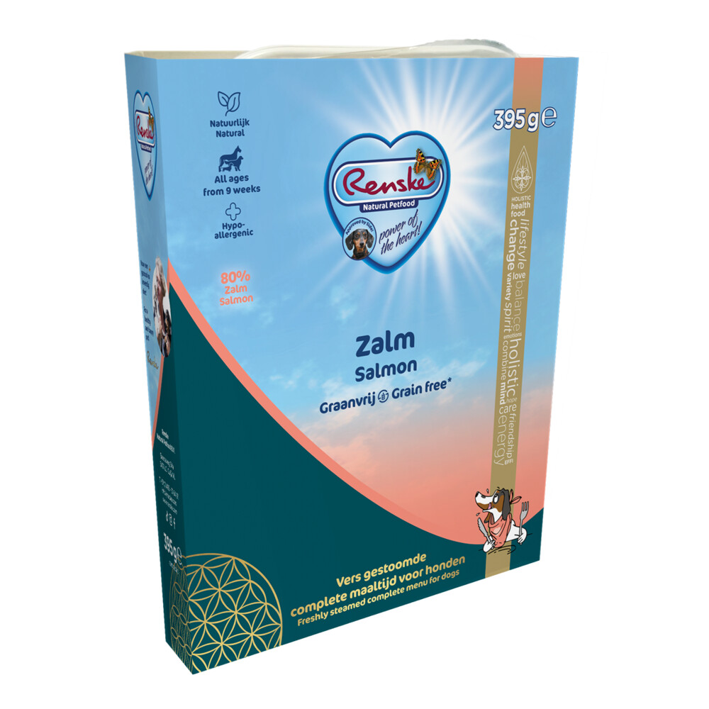 10x Renske Vers Gestoomd Complete Menu Zalm Graanvrij395 gr