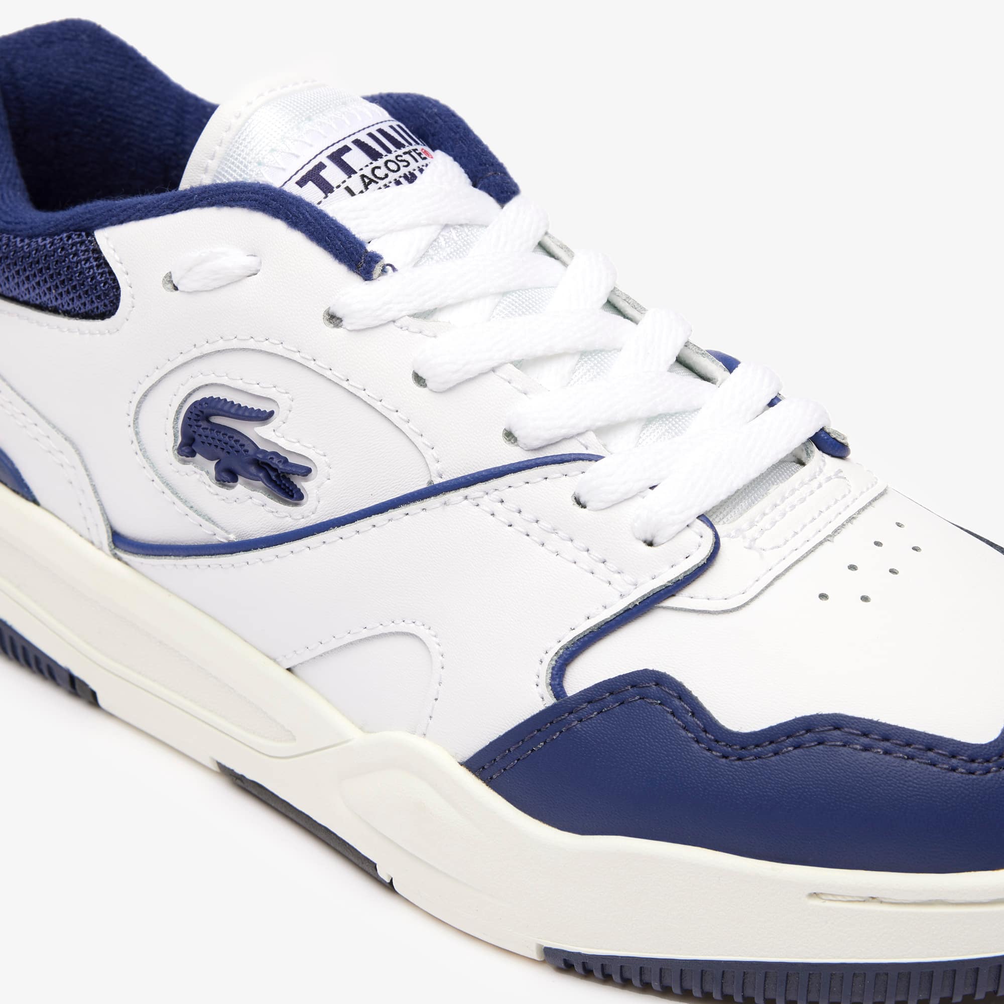 Sneakers Lineshot femme en cuir talon siglé Sneakers - Blanc - Lacoste - Femme