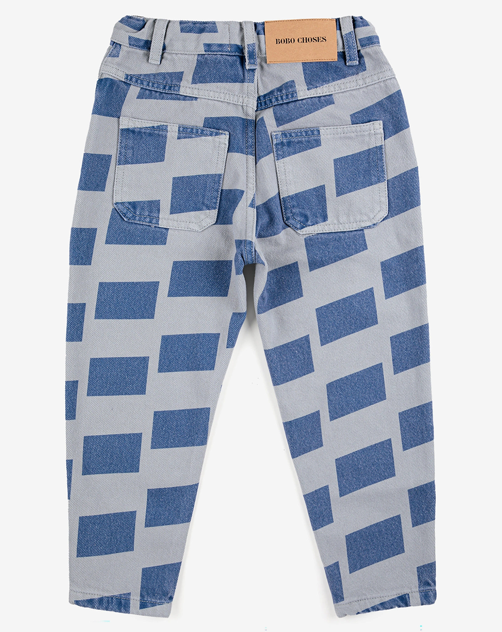 Denim-Hose CHECKER ALL OVER in grau