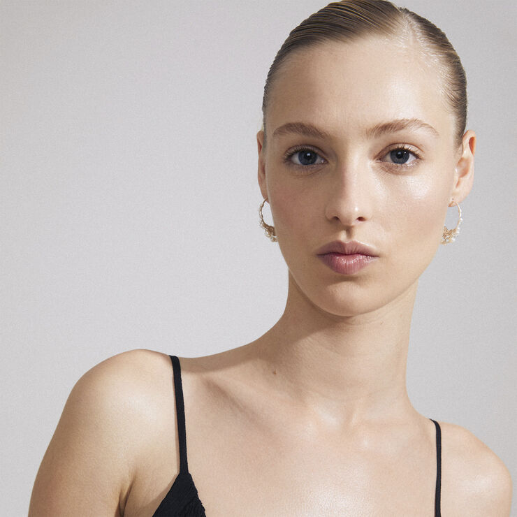 Pilgrim FOCUS recycled hoop earrings silver-plated Sølv