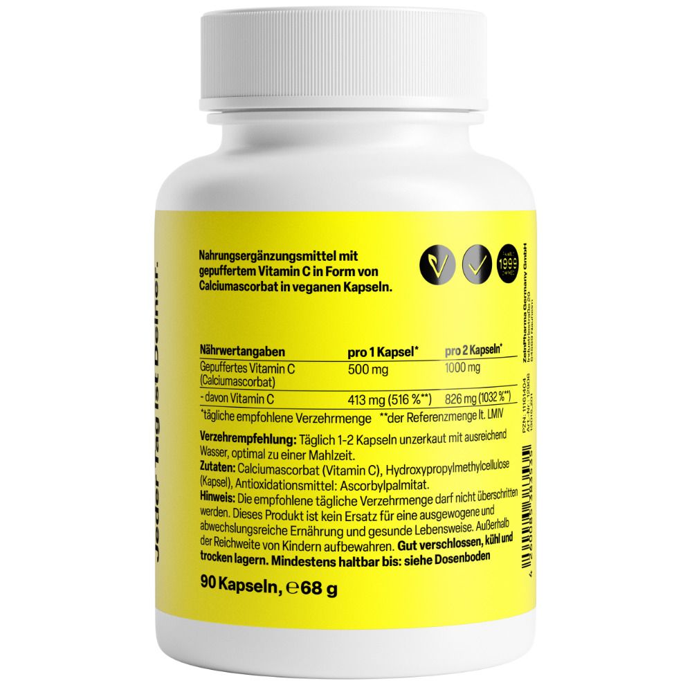 ZeinPharma® Vitamin C Kapseln 500 mg hochdosiert