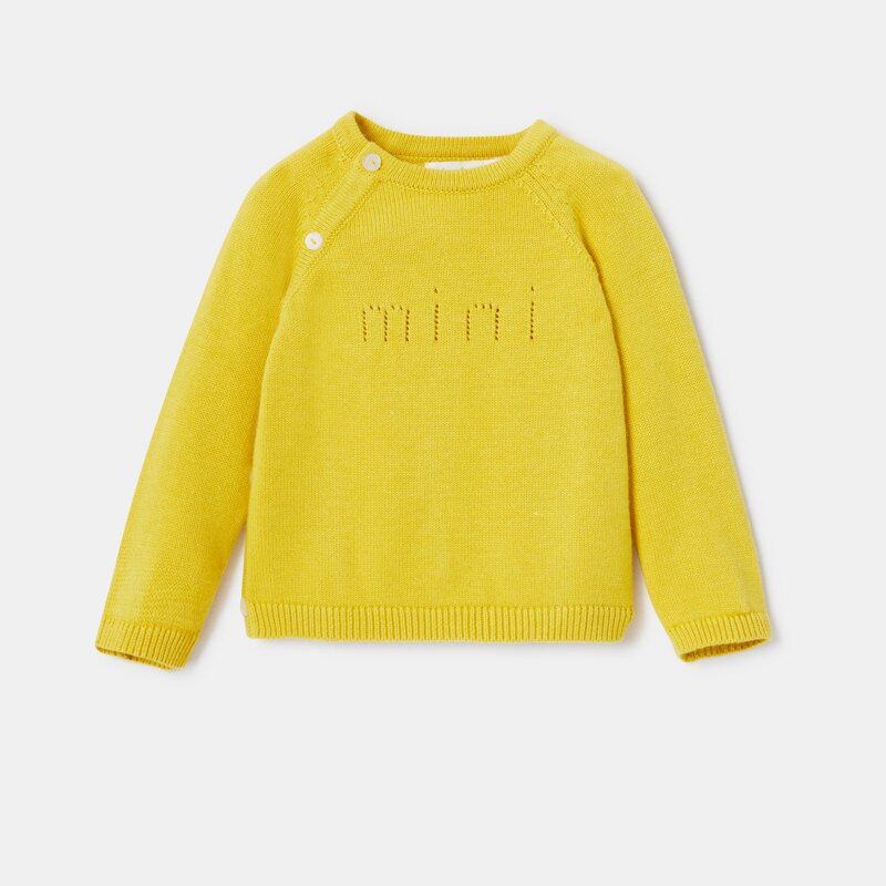 Ensemble en maille fine jaune naissance Absorba Jaune