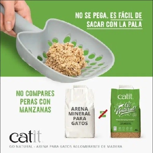 Areia aglomerante para gatos Catit Go Natural!