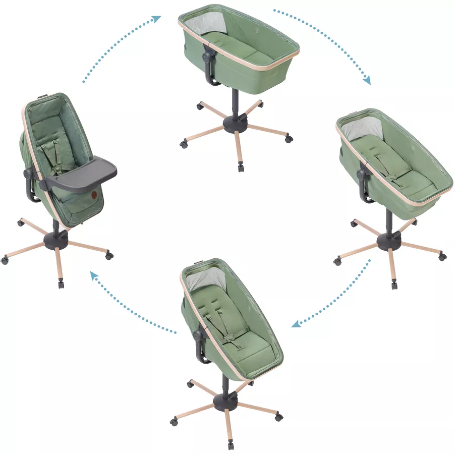 MAXI COSI All-in-One StubenwagenLiegesesselHochstuhl Alba Beyond Green