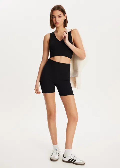 Biker short zwart (ZWART)