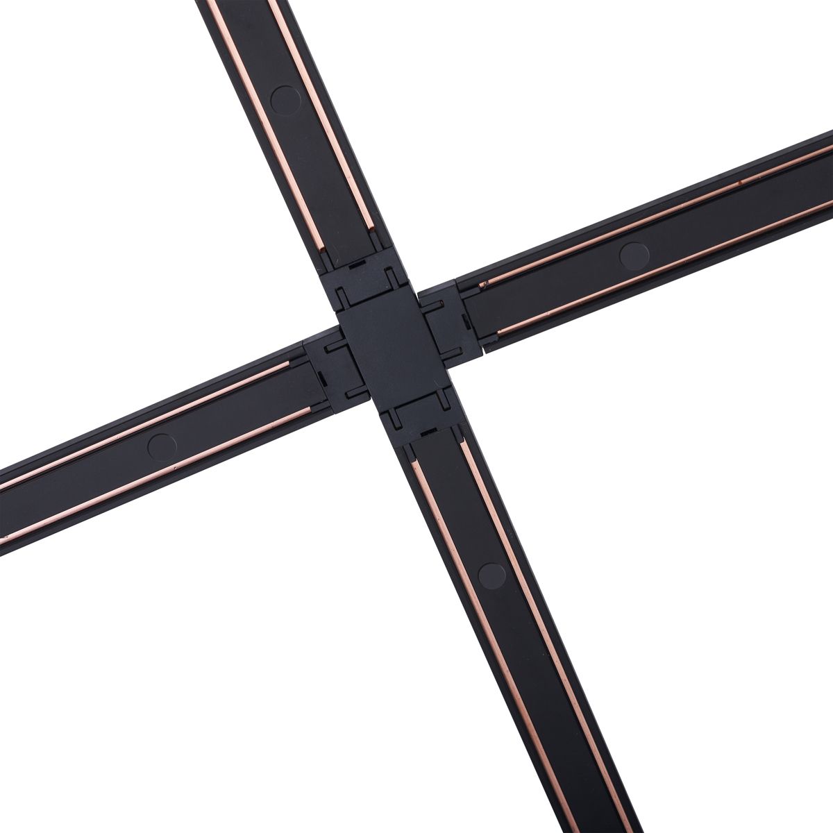 Railsysteem met 6 spots en 2 hanglampen zwart 1-fase - Magnetic Samson Cassie
