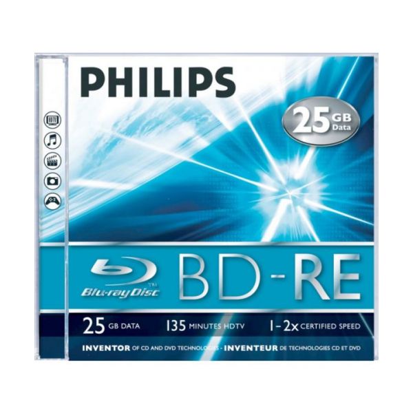 Philips BD RE Blu-Ray Regravavel 25GB 2x Speed