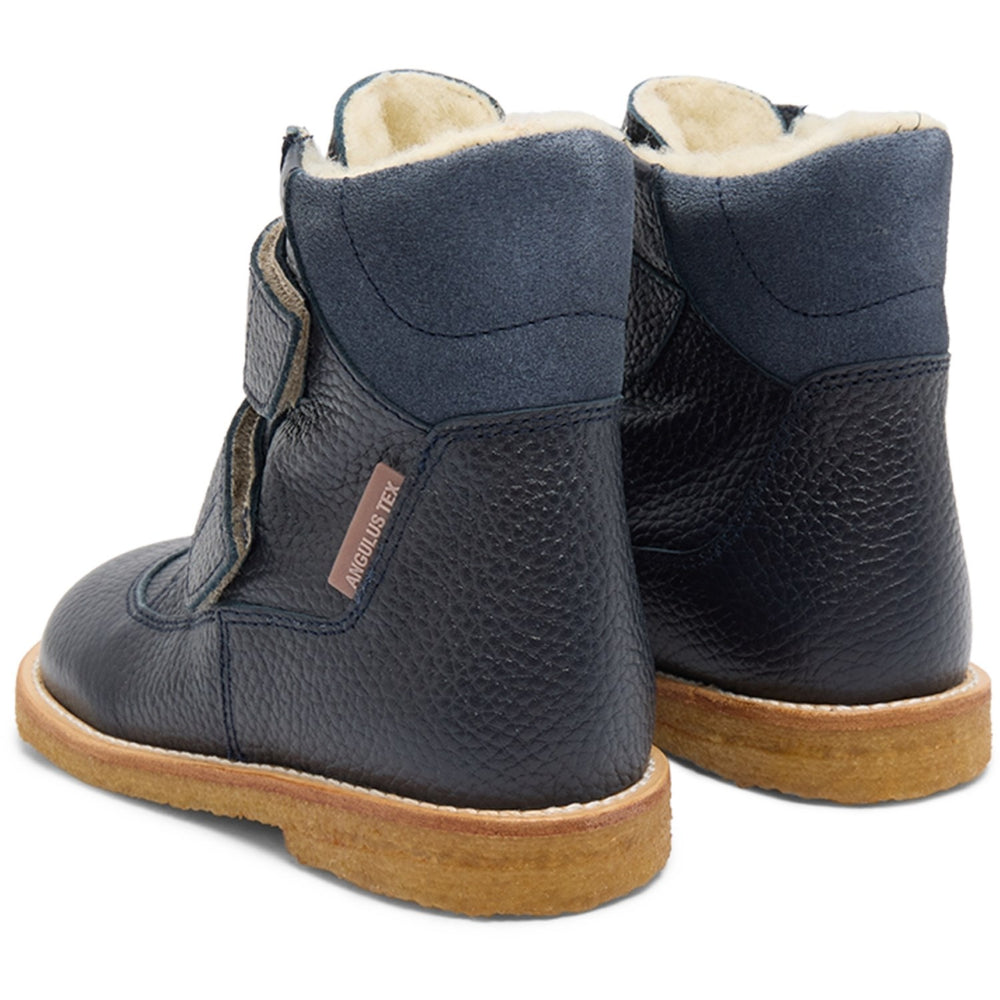 Køb Angulus Navy/Blue Fog Tex-Støvle Med Velcrolukning