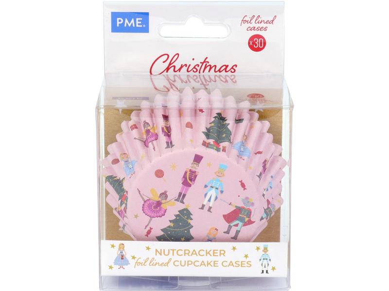 PME Muffin-Backform Nussknacker 30 Stück Muffinförmchen Nussknacker