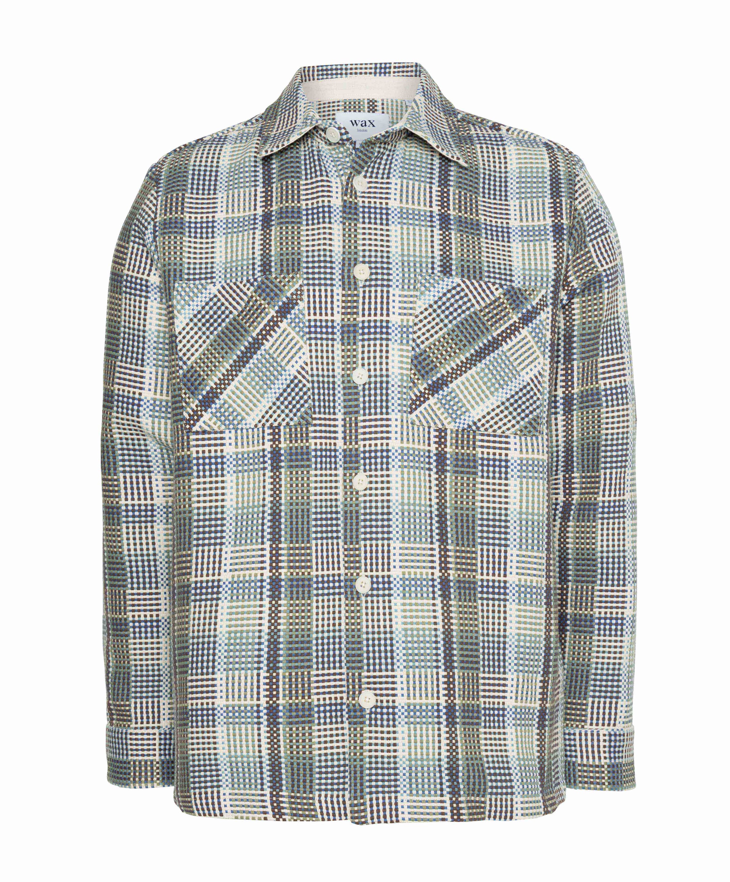 Wax London Heren overshirt groen