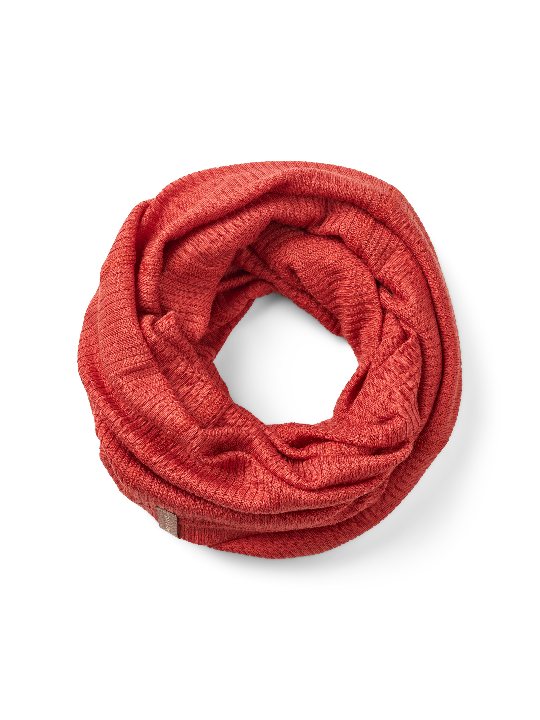Colsjaal in merinowol voor dames in Retro-rood