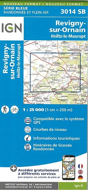 IGN - 3014 SB REVIGNY SUR ORNAIN 1 25 000