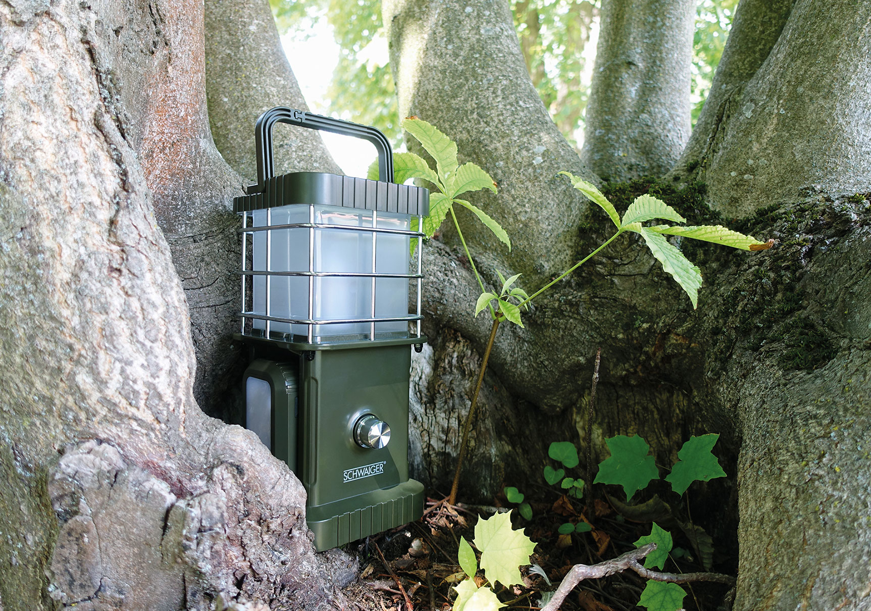 Schwaiger Led campinglamp met Bluetooth luidspreker
