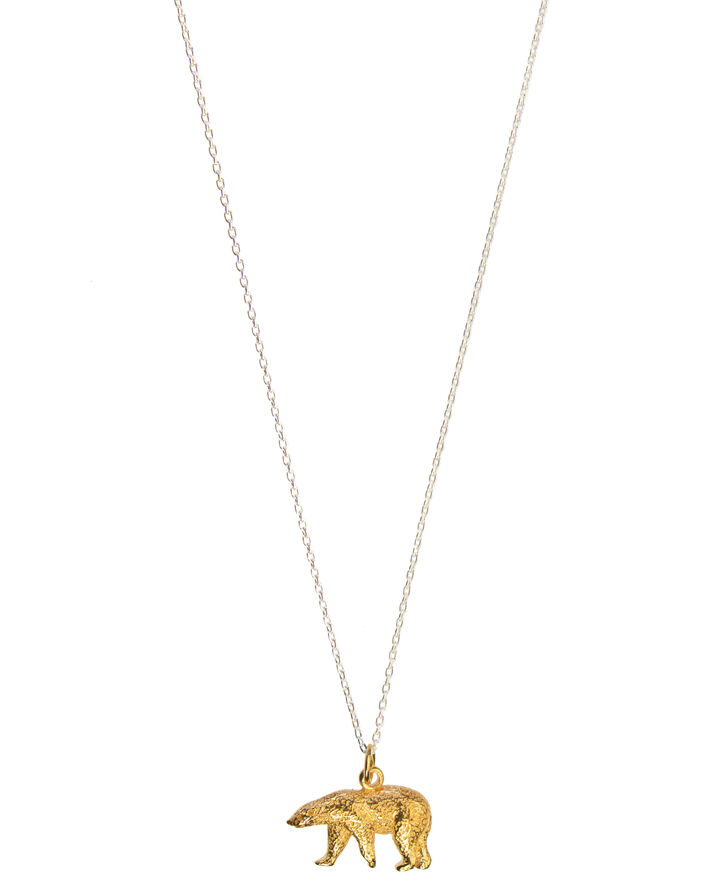 Hultquist Polar bear necklace Gold