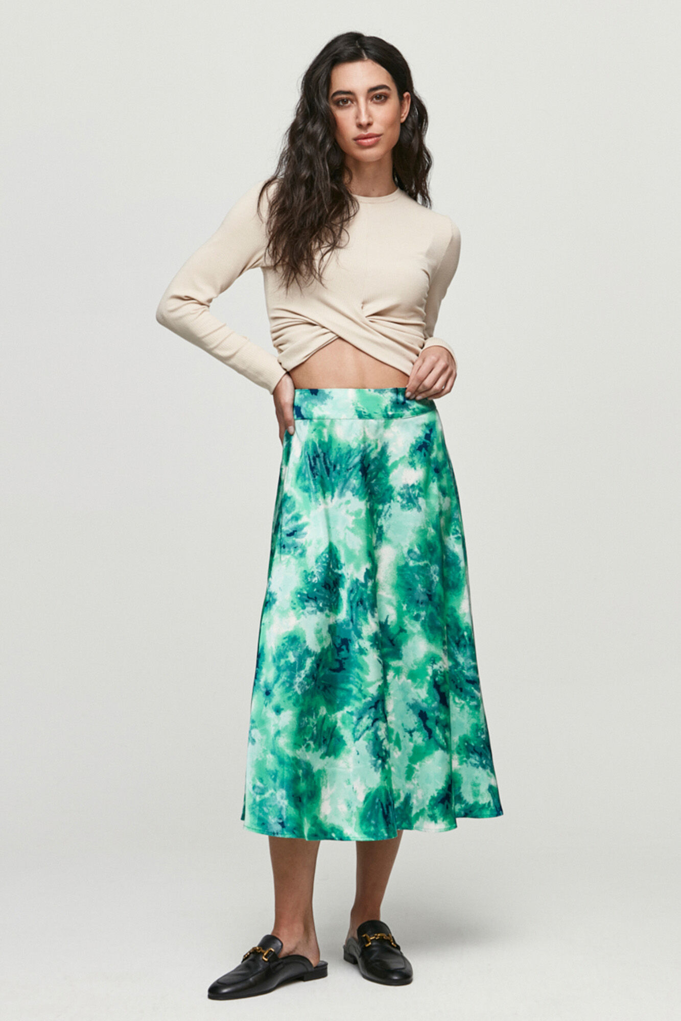 Saia midi - Verde