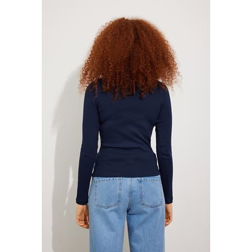 Envii Enally Langærmet T-shirt, Navy Blazer, XL