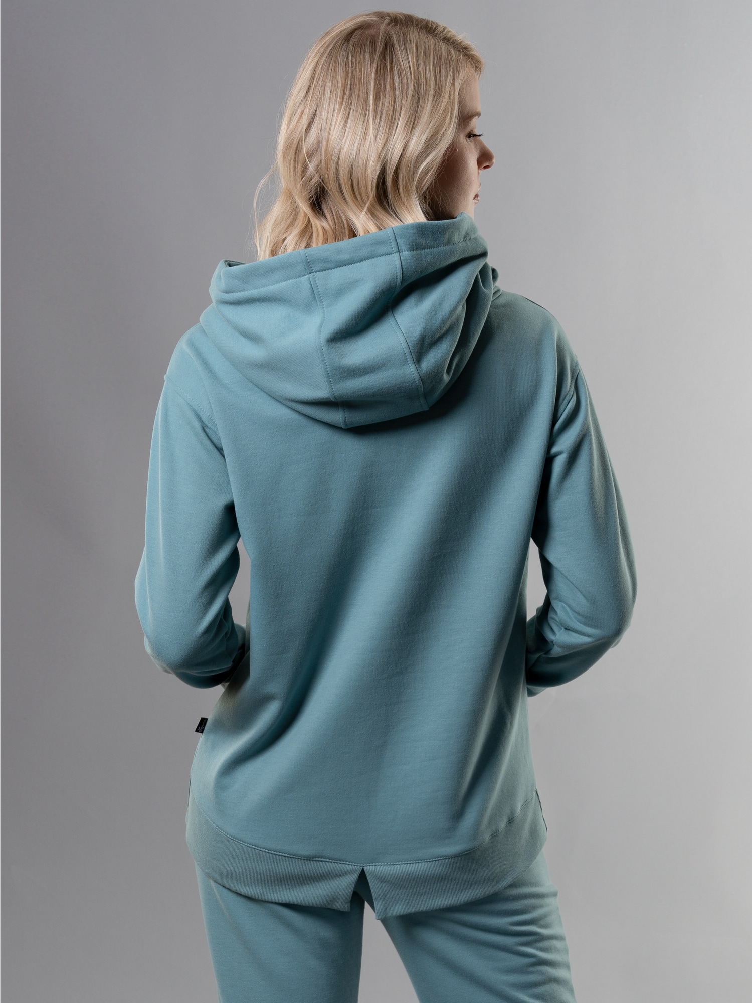 Hoodie in leichter Sweat-Qualität Seegras