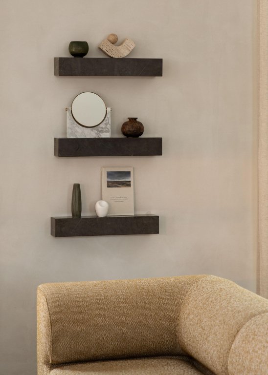 Audo Copenhagen Plinth wandplank Kendzo marmer grijs
