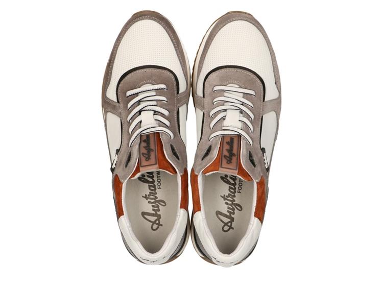 Australian Footwear Frederico leather Grey-White-Brick  KG6