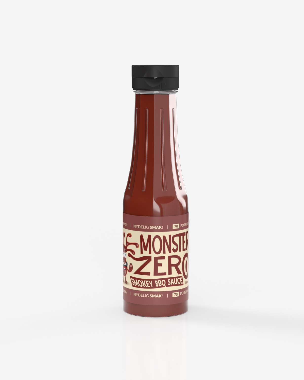 3x Monster Lavkarbo Kalorifri Smokey BBQ 350ml - TREPAKNING!