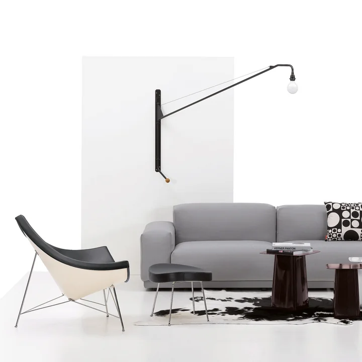 Vitra - Petite Potence Wandleuchte, Prouvé Bleu Marcoule