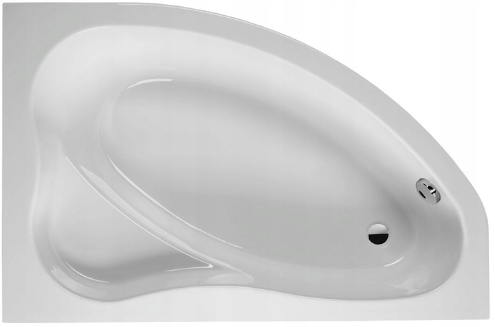 Plazan Ekoplus badkuip met paneel 140x90cm wit rechts inclusief potenset