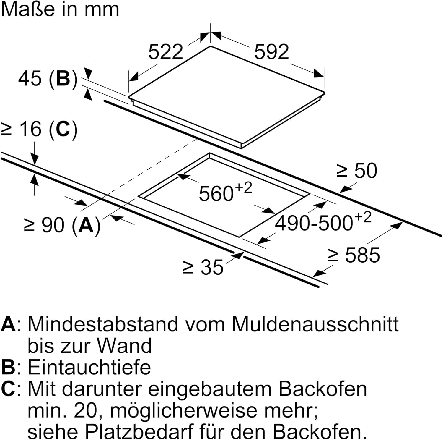 Siemens ET61RBNA1E, iQ300, Elektro-Kochfeld 60 cm, autark, Rahmenlos aufliegend, Made in Germany, touchControl, Zuschaltbare Bräterzone, Zweikreiz-Kochzone 21 cm, Sicherheitsabschaltung, Schwarz