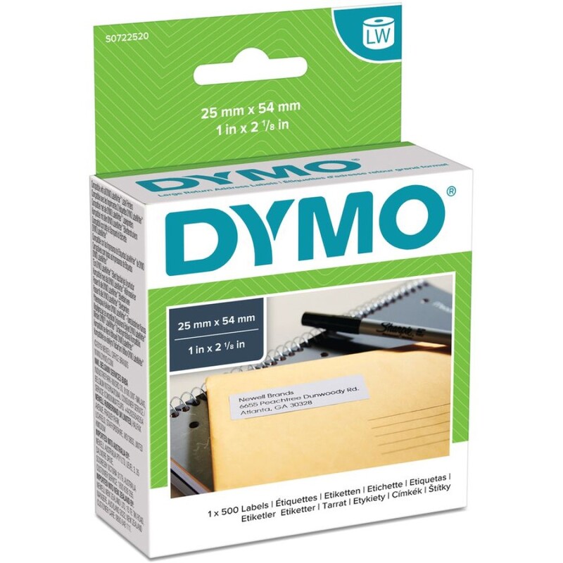 Dymo Etiketten LW, 11352|S0722520, 25 x 54 mm