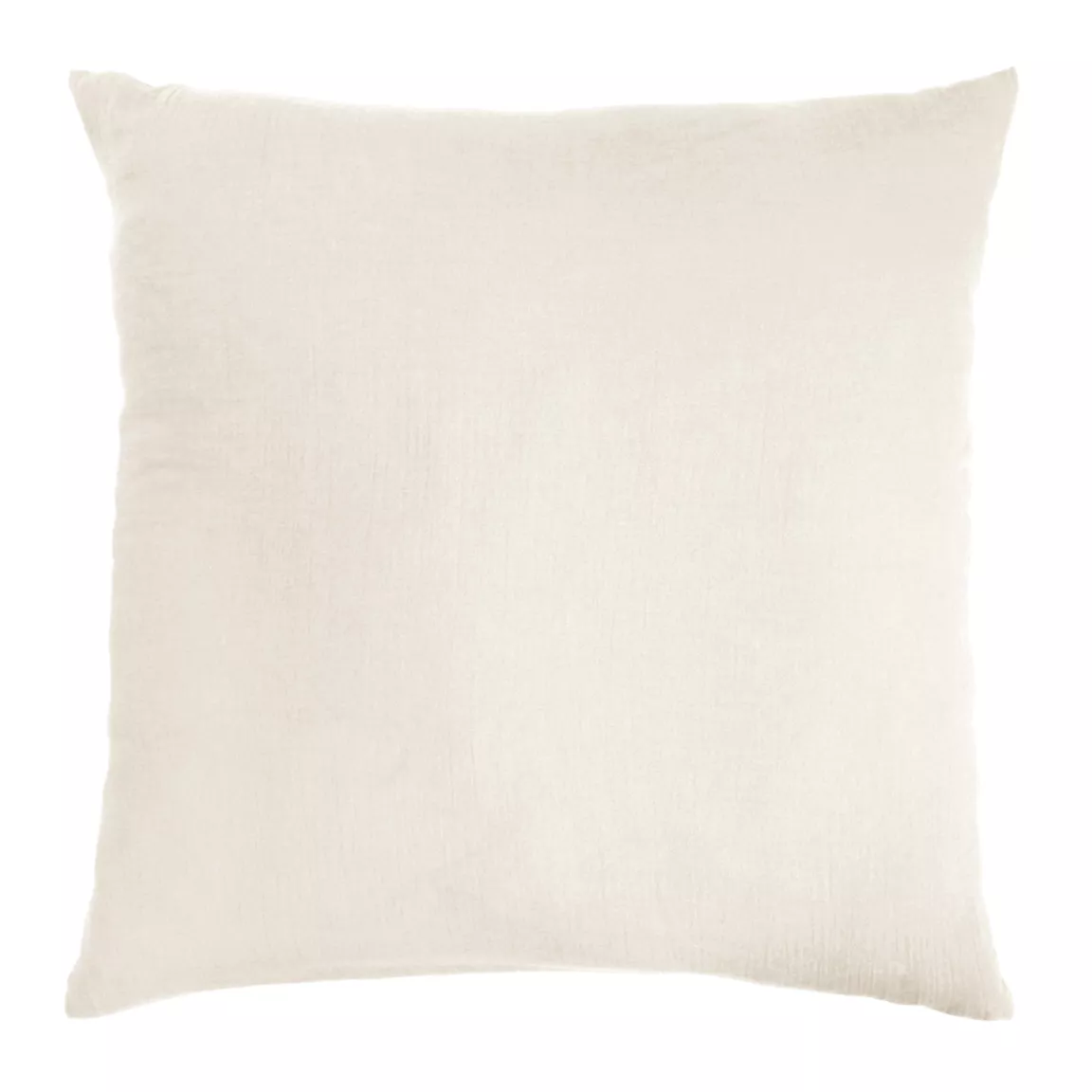 Taie d'oreiller carrée gaze de coton (80 x 80 cm) Gaïa Beige pampa