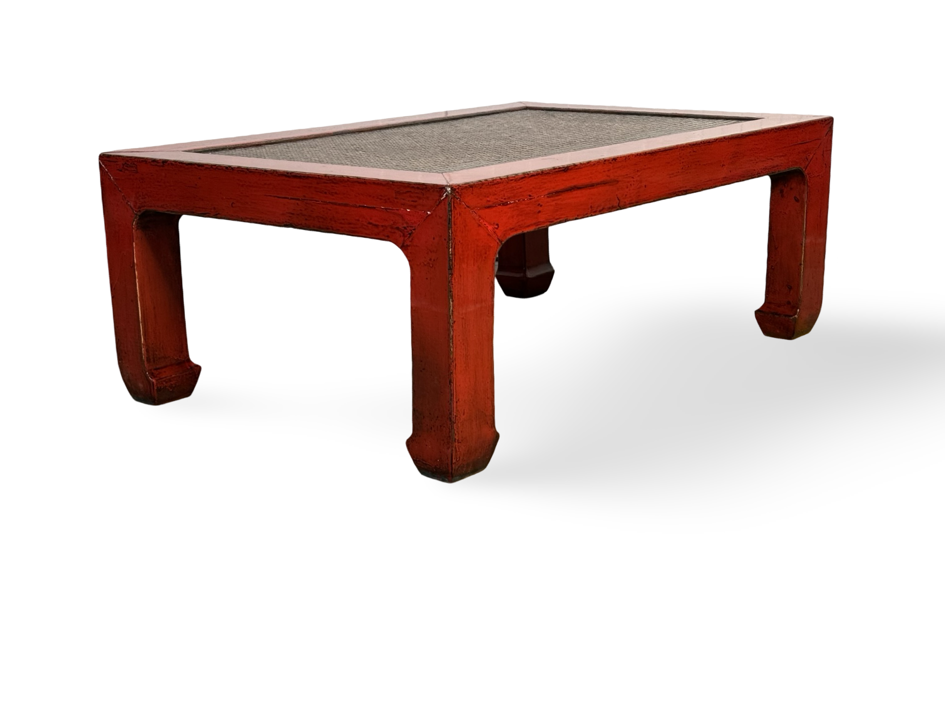 Salontafel met webbing uniek