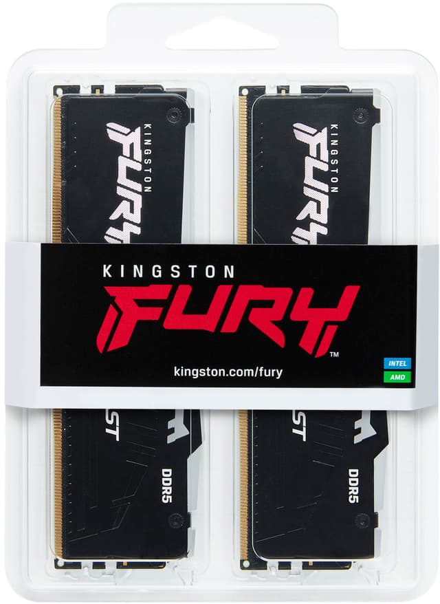 Kingston FURY Beast RGB 64GB DDR5 RAM 5600MT/s CL36 (sort)