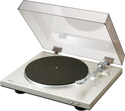 Denon DP-300F, Bæltedrevet pladespiller, Sort, Sølv, 33 1/3,45 rpm, PHONO, 60 dB, 0,1%