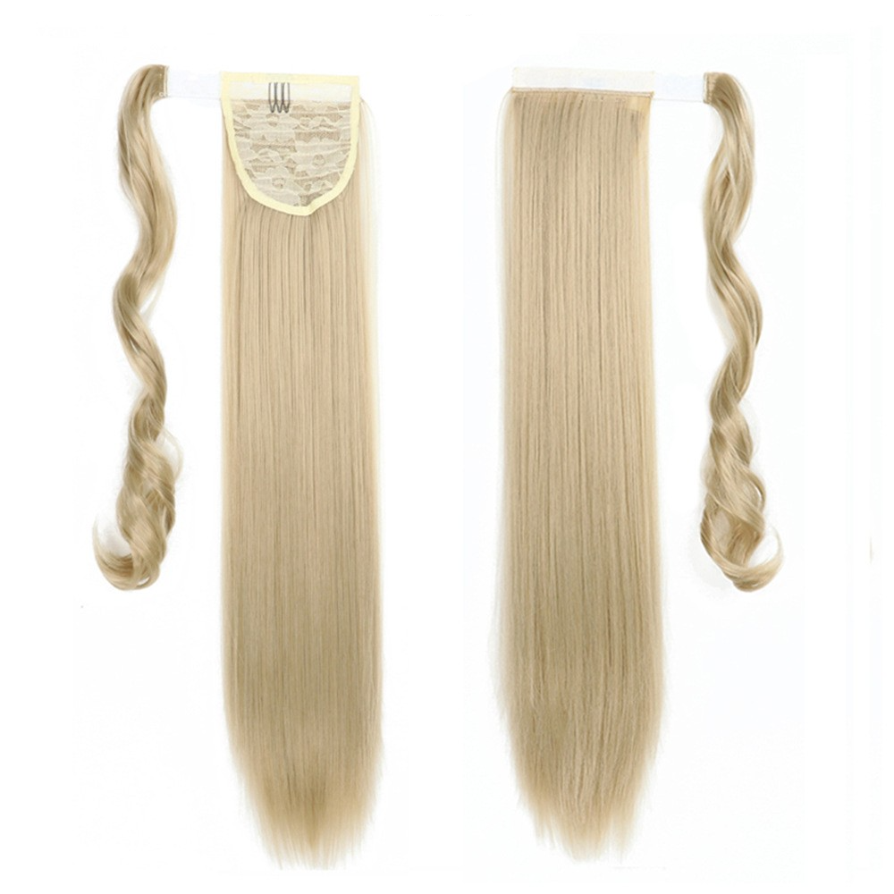 (58cm) Kunsthaar Extensions Pferdeschwanz Haarverlängerung - Blond
