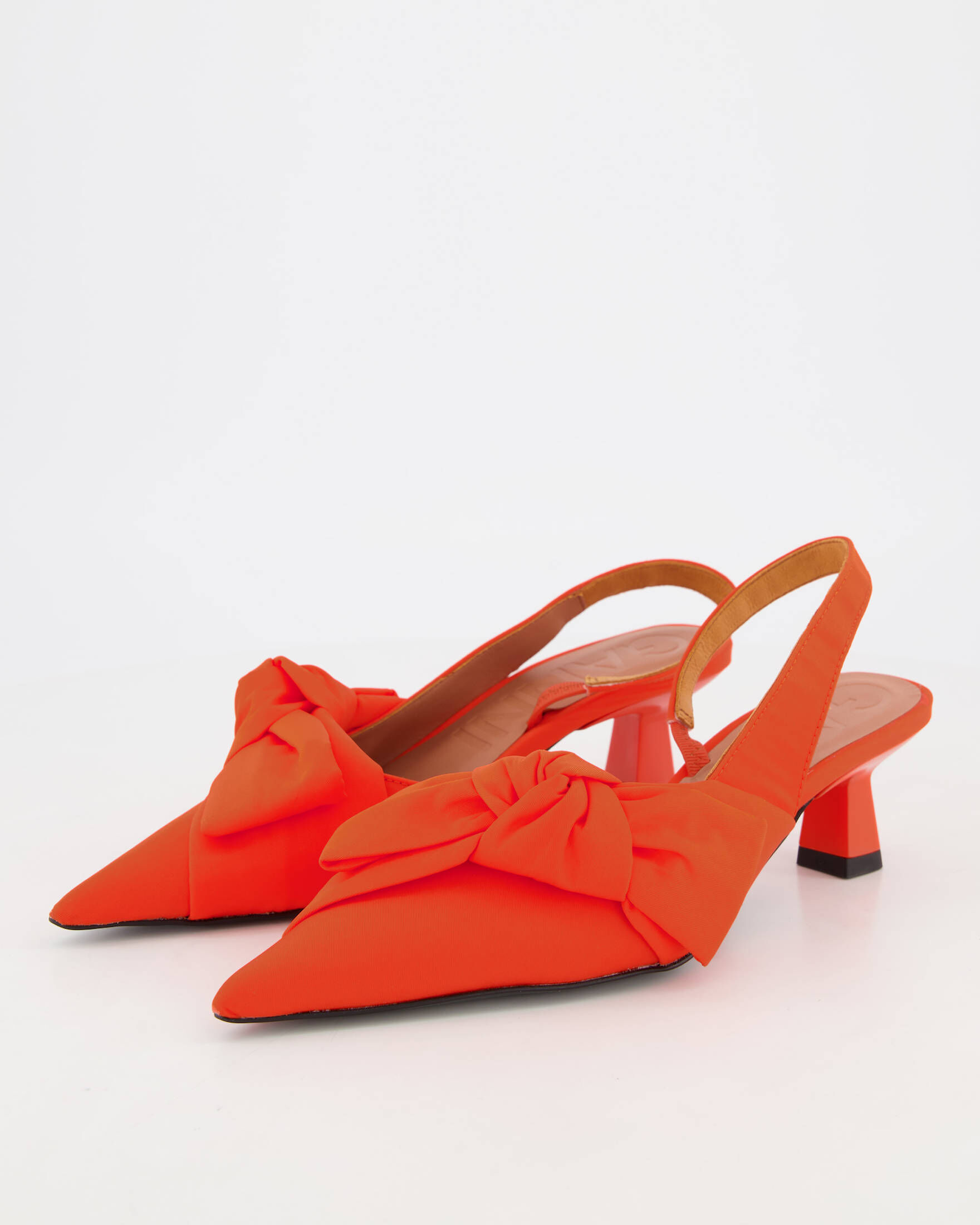 Ganni| Damen Slingback Pumps SOFT BOW KITTEN HEEL