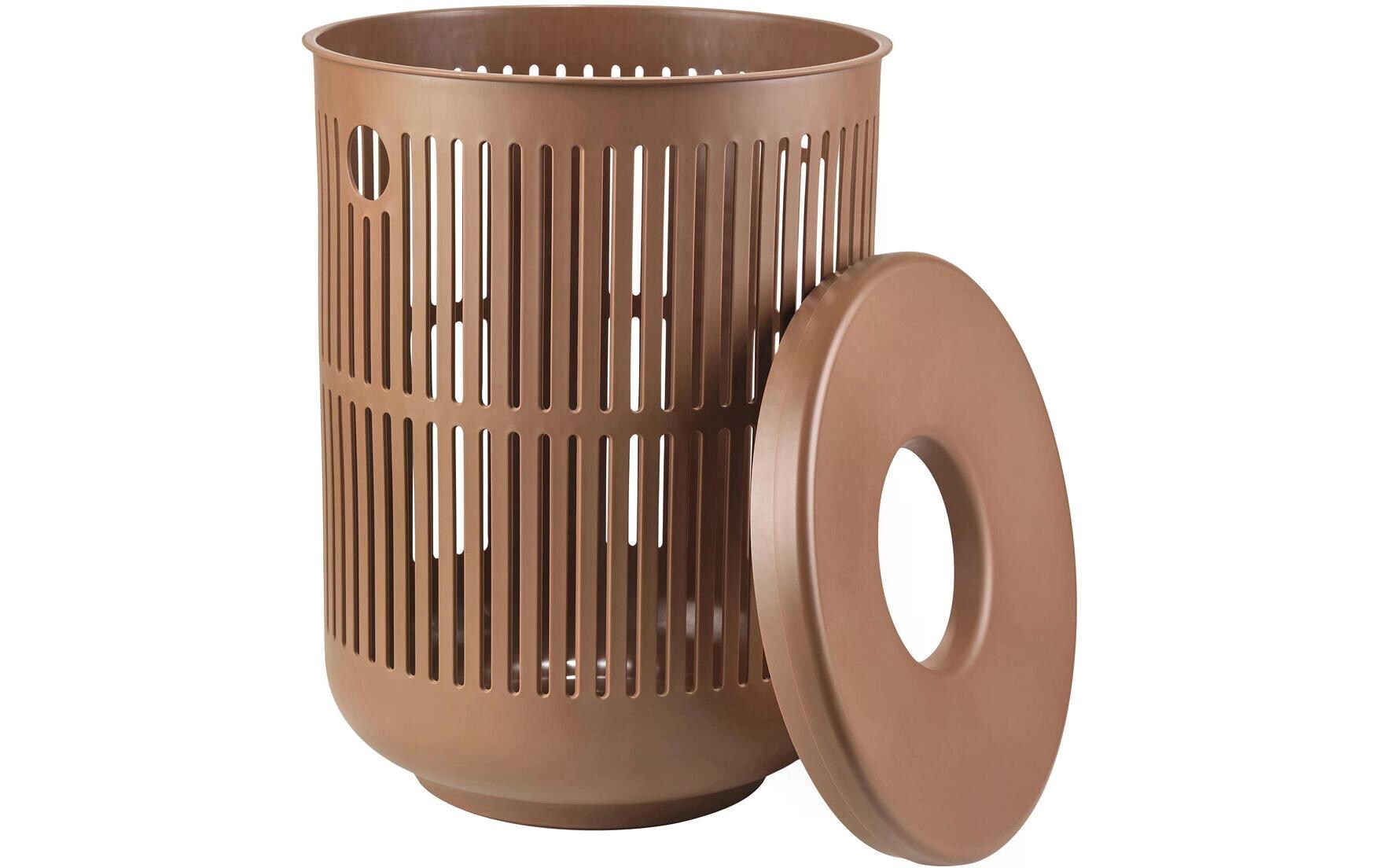 Wäschesammler Ume 68 l, TerracottaWäschekorb mit Deckel