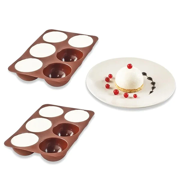 Lot de 2 Flexi'plaques 6 demi-sphère Mathon