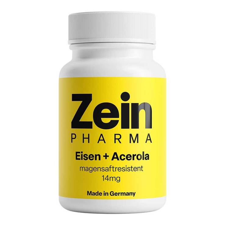 Eisen + Acerola magensaftresistente Kapseln, 90 St