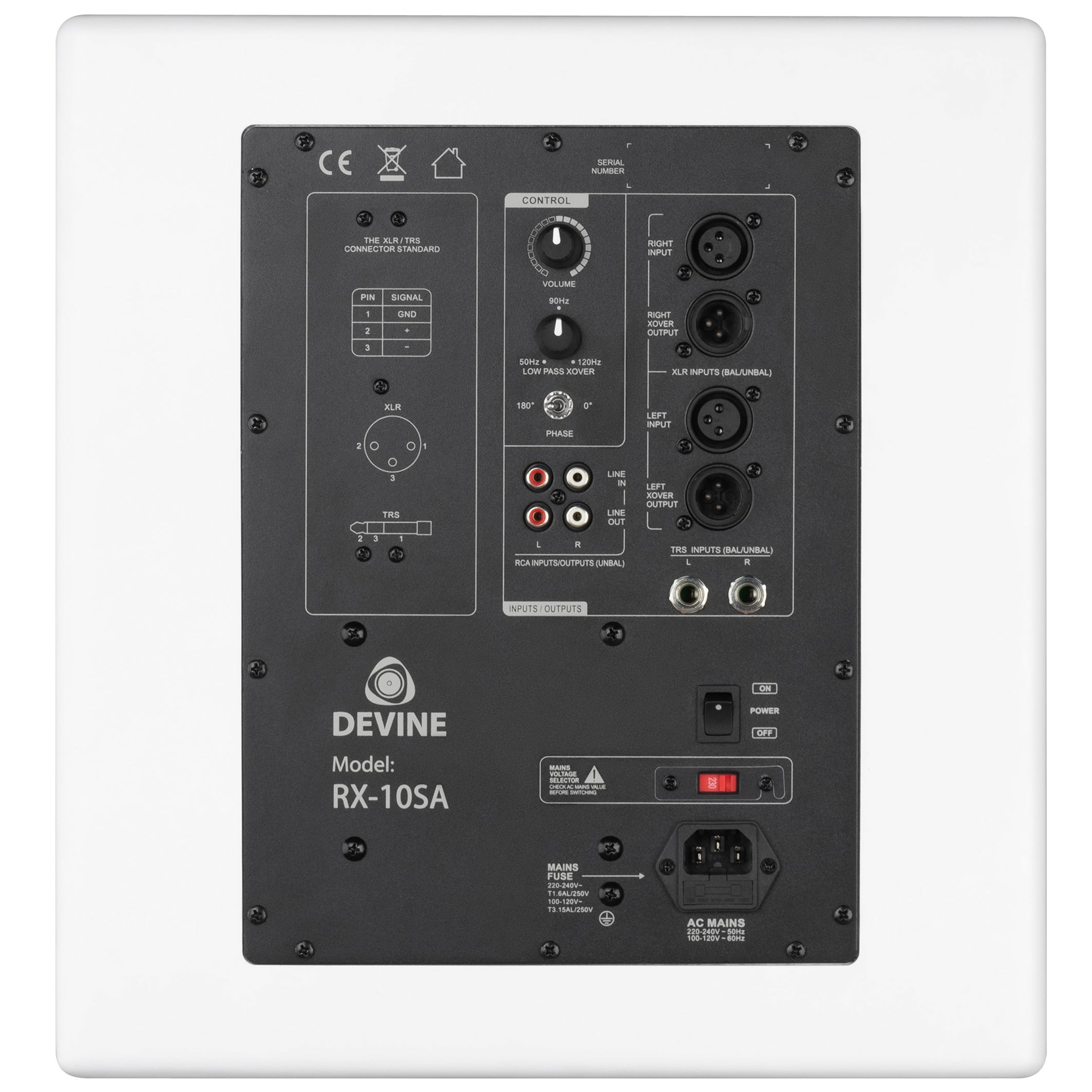 Devine RX-8A White Set + Sub studiomonitoren