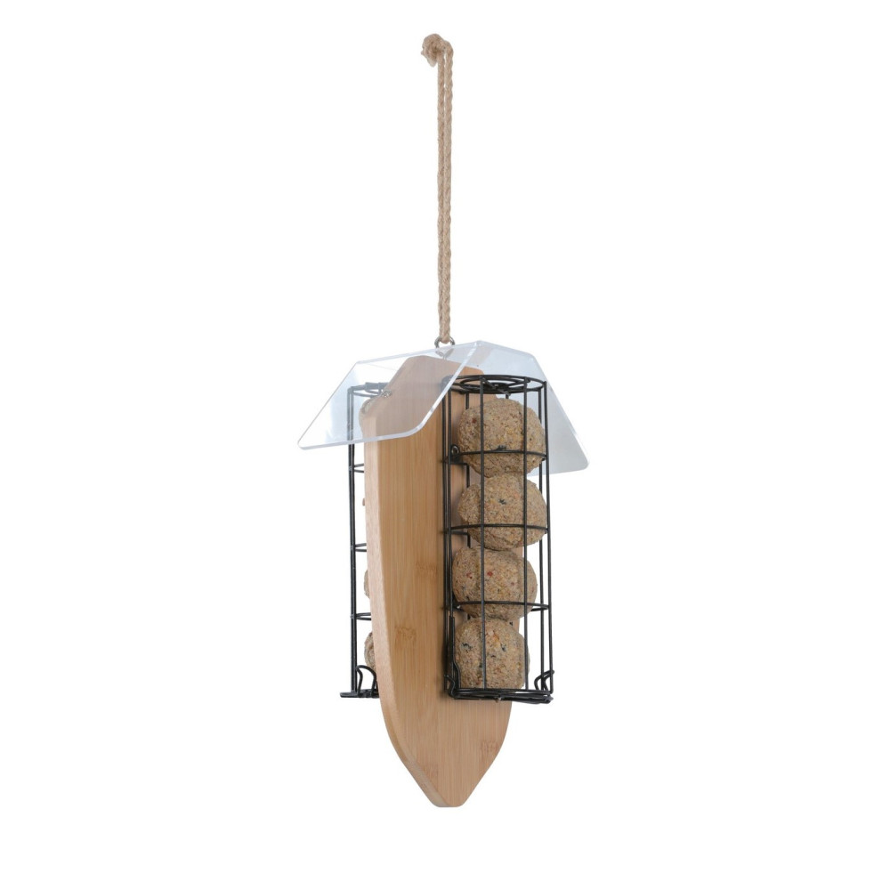 Support pour 8 boules de graisse bamboo pour oiseaux