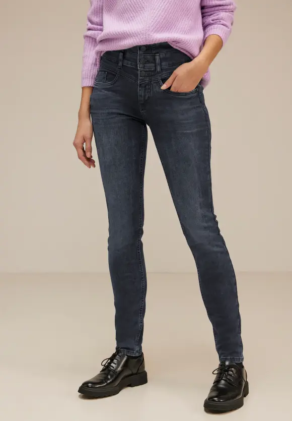 Slim Fit Jeans - authentic blueblack wash
