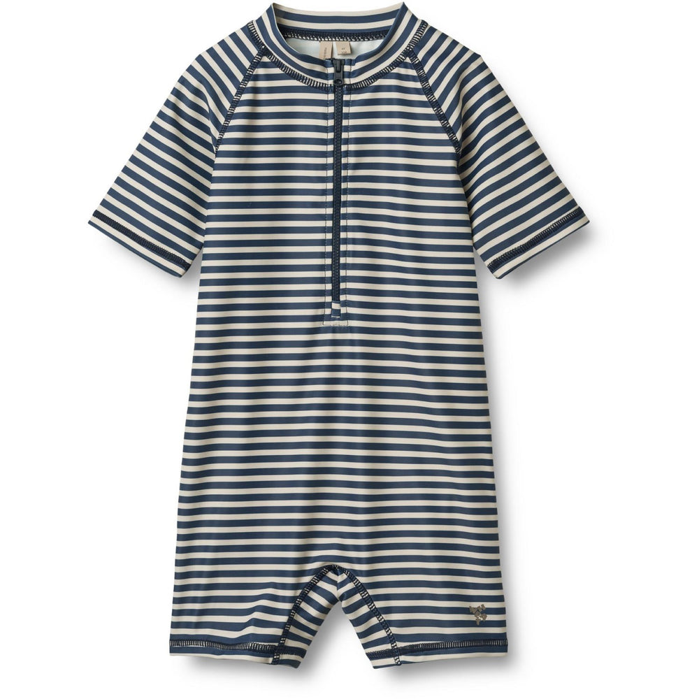 Køb Wheat Blue Stripe Badeheldragt S/S Cas