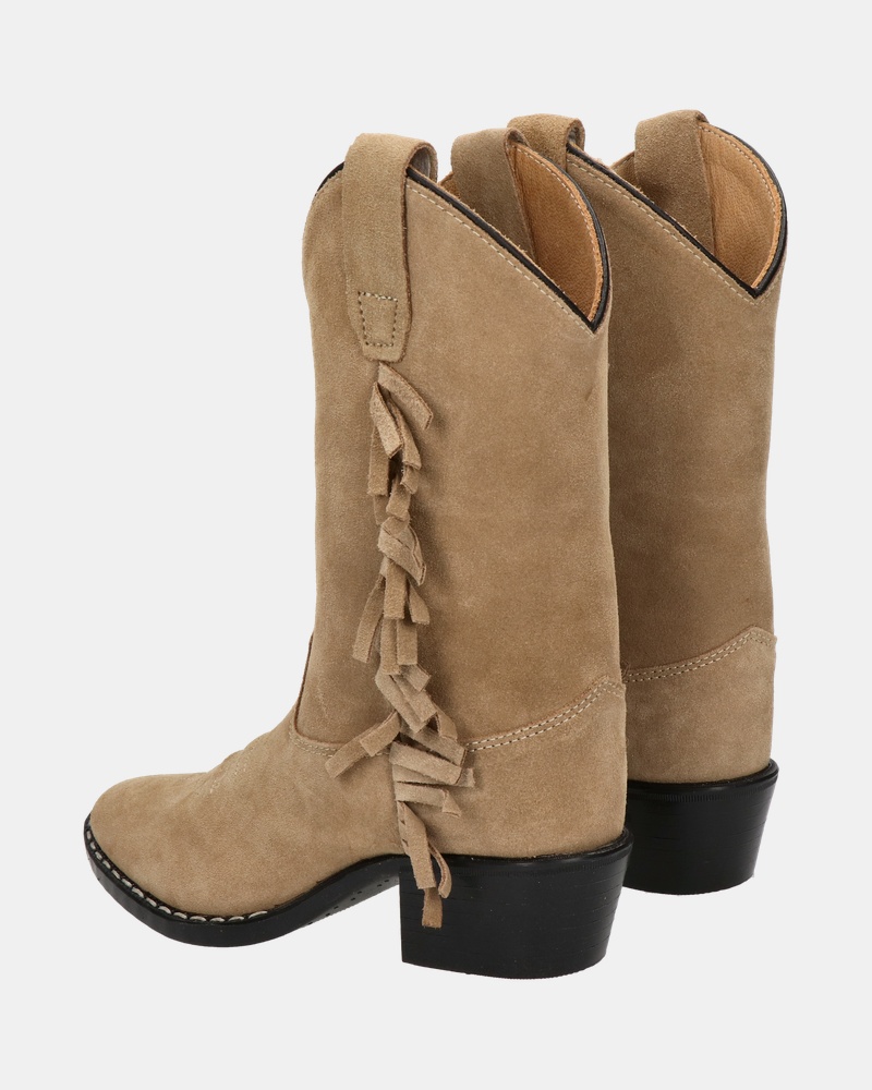 Bootstock Ruffle Cowboylaarzen  - beige