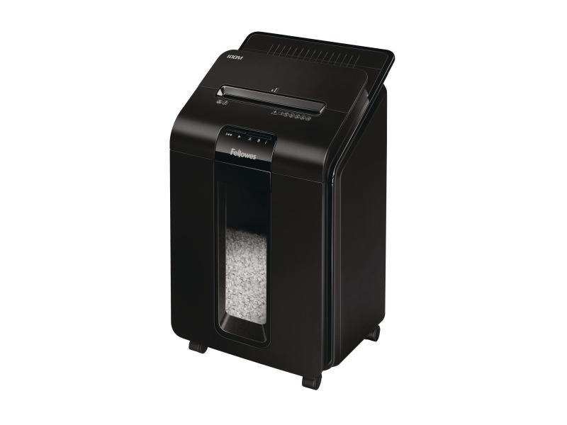 Fellowes Aktenvernichter AutoMax 100M P-4, 100 Seiten Aktenvernichter mit Mini-Partikelschnitt für Heimgebrauch oder kleines Büro