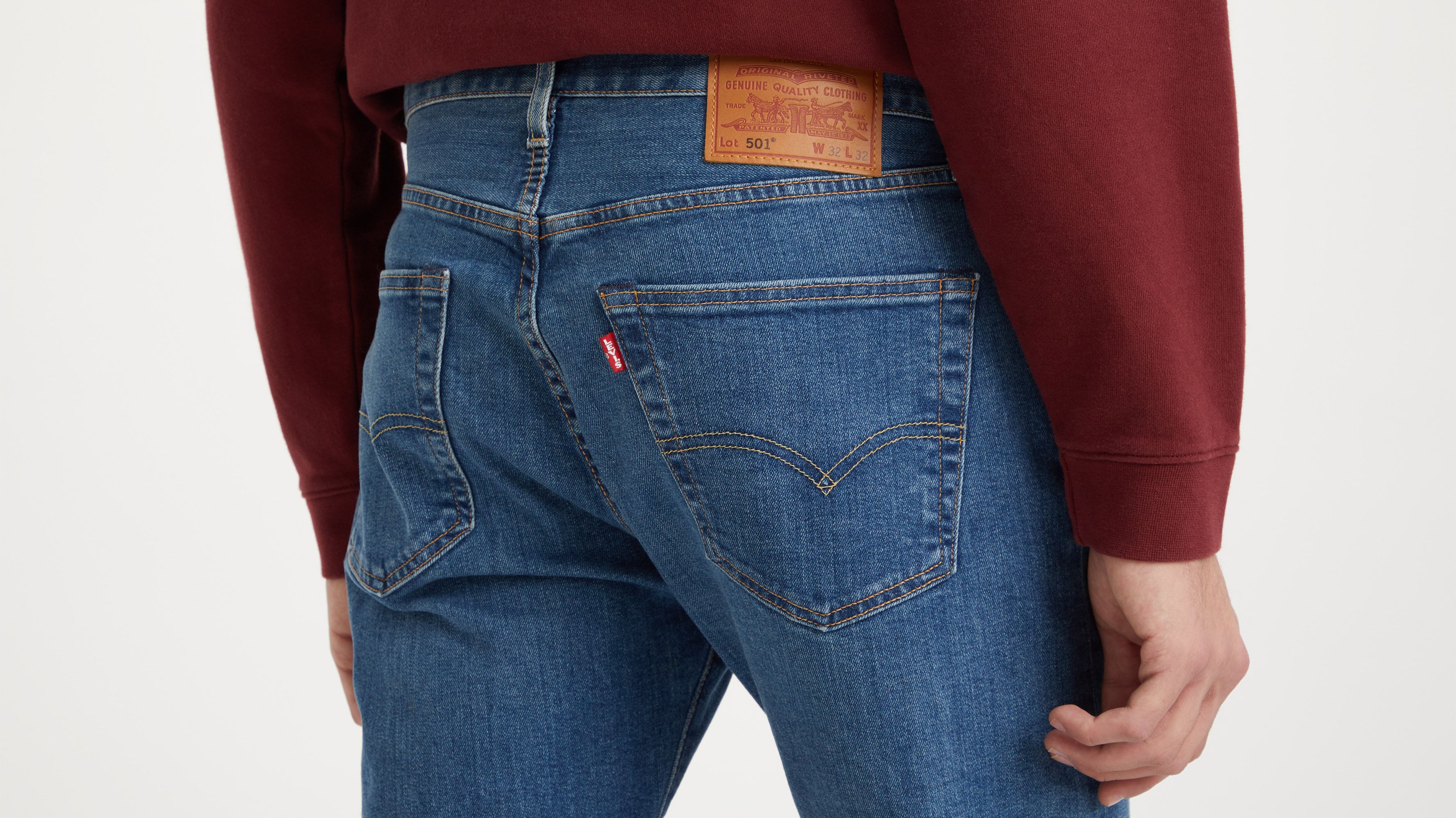 Jean 501® Levi's® Original - Medium Indigo Stonewash - Bleu