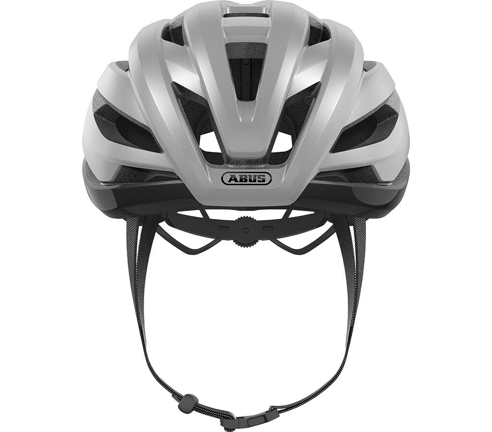 Abus StormChaser Race Fietshelm Zilver/Geel