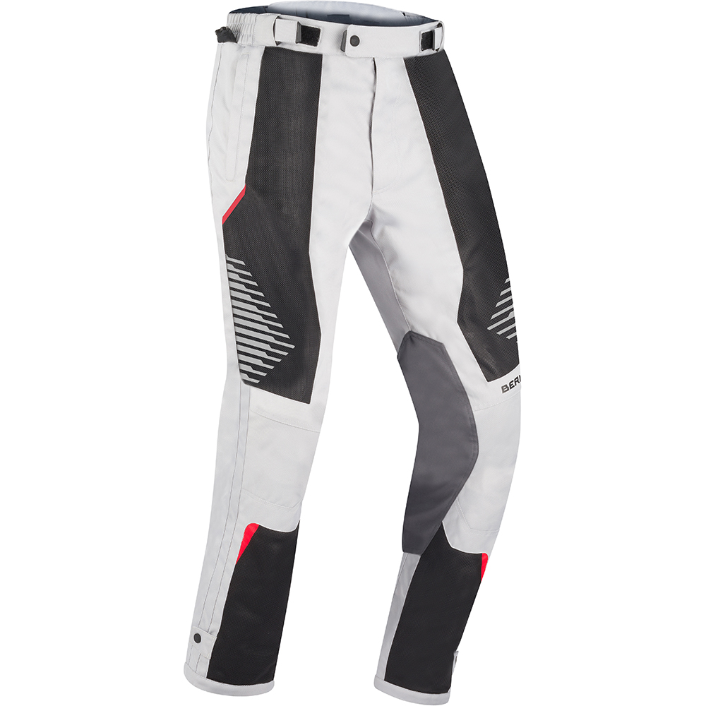 Bering - Pantalon Bakundu Gris Clair / Noir / Rouge