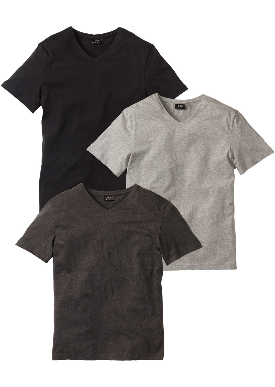 Lot de 3 T-shirts col V