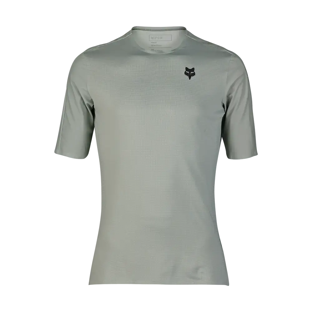Fox Flexair Ascent MTB Fietsshirt Korte Mouwen Lichtgrijs Heren